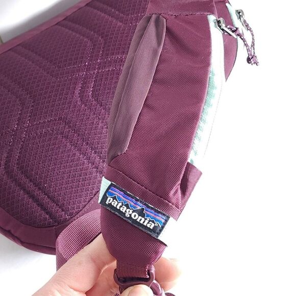 Patagonia Atom 8L Purpl Blue Hiking Sling Shoulder Snap Crossbody Backpack Bag - Picture 12 of 12